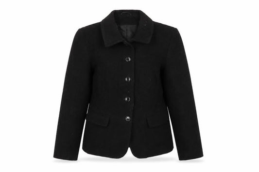 Womens UK Size 14 Dorothy Perkins Black Pea Coat