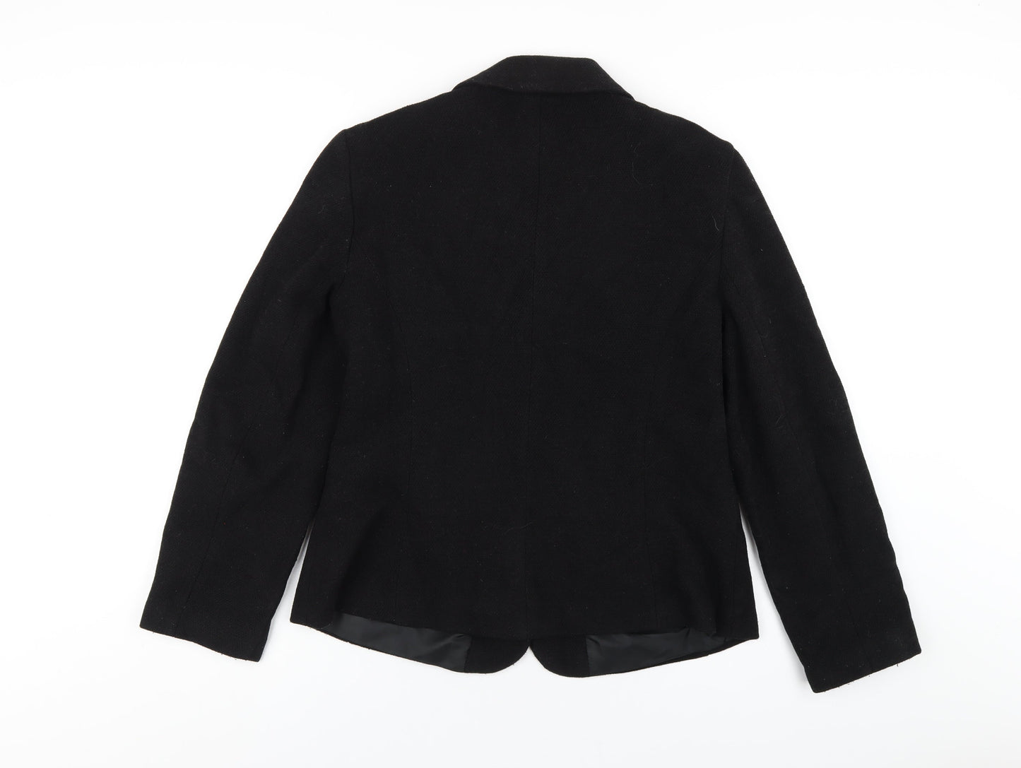 Womens UK Size 14 Dorothy Perkins Black Pea Coat