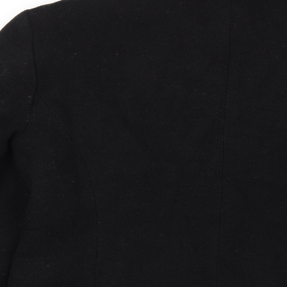 Womens UK Size 14 Dorothy Perkins Black Pea Coat
