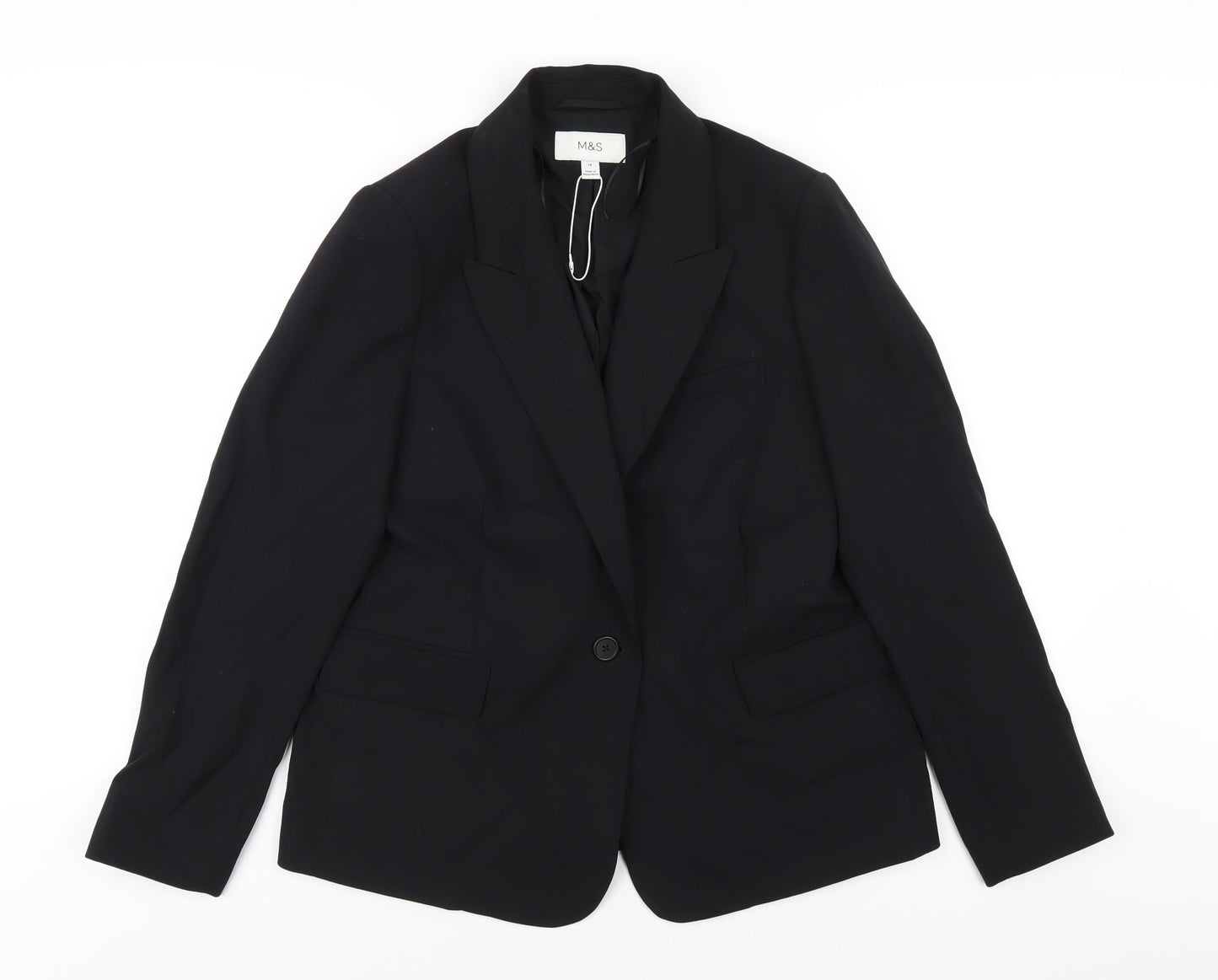 Womens UK Size 14 Marks and Spencer Regular Black Blazer