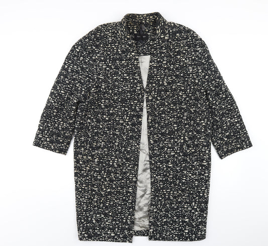 Autograph Womens Black Jacket Coat Size 8 Hook & Eye