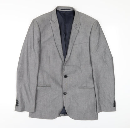Mens UK Size 38 NEXT Regular Grey Suit Jacket