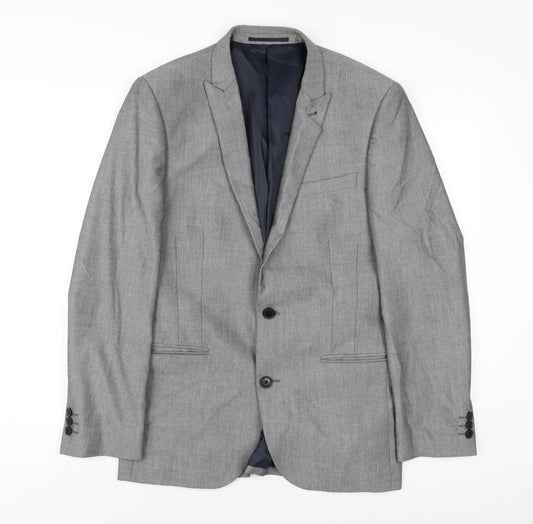 Mens UK Size 38 NEXT Regular Grey Suit Jacket