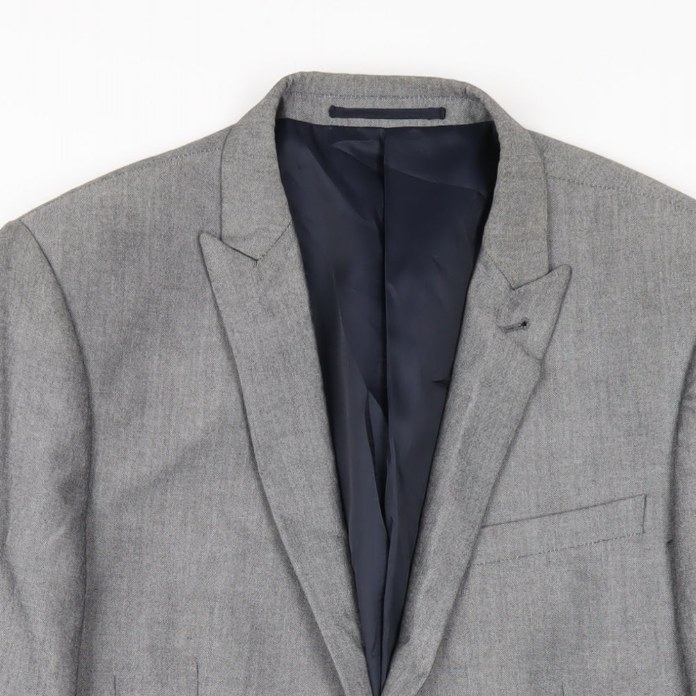 Mens UK Size 38 NEXT Regular Grey Suit Jacket