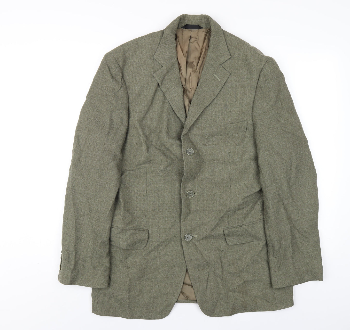 Mens UK Size 38 Marks and Spencer Regular Green Suit Jacket