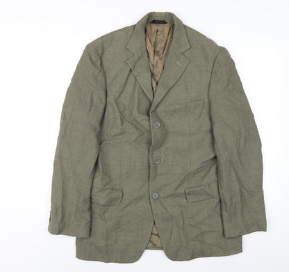 Mens UK Size 38 Marks and Spencer Regular Green Suit Jacket
