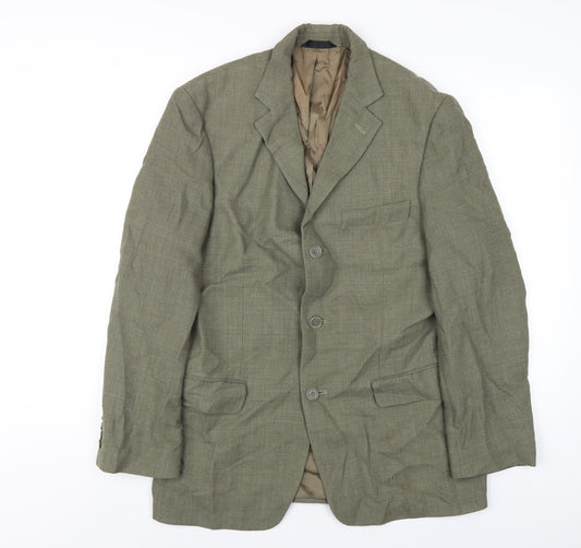 Mens UK Size 38 Marks and Spencer Regular Green Suit Jacket