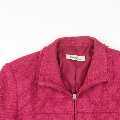 Womens UK Size 14 Gelco Pink Jacket