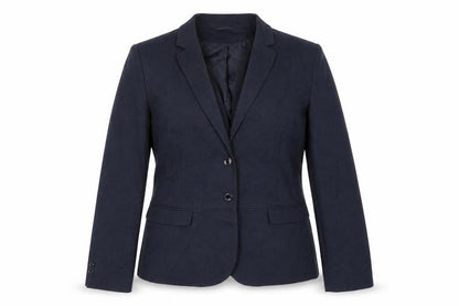 Montego Womens Blue Polyester Jacket Blazer Size 18