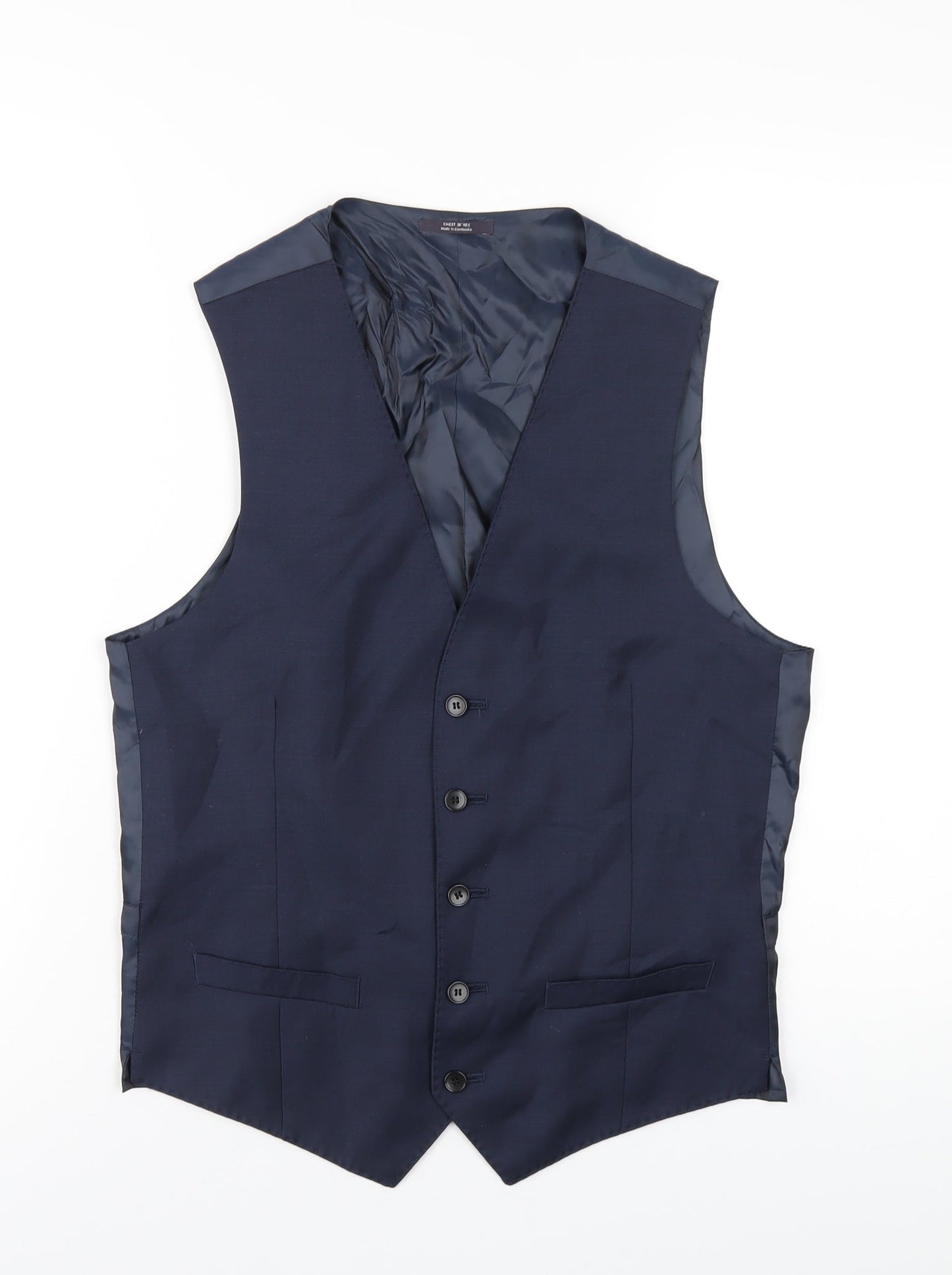 Mens UK Size 36 Marks and Spencer Regular Blue Suit Jacket