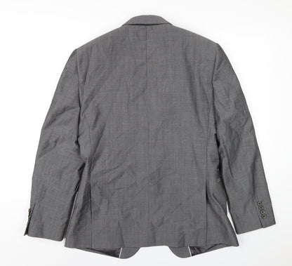 Mens UK Size 38 Slaters Regular Grey Suit Jacket