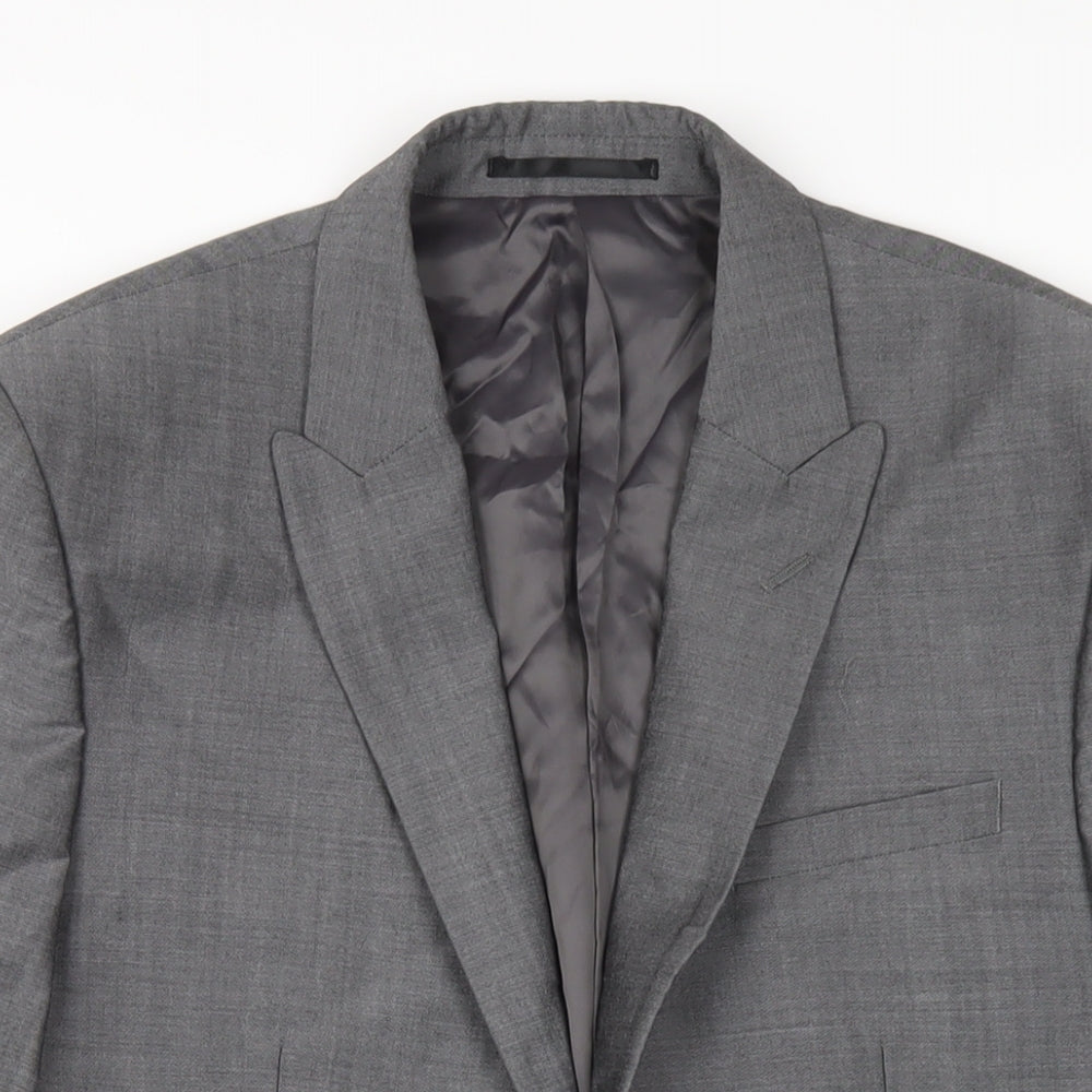 Mens UK Size 38 Slaters Regular Grey Suit Jacket