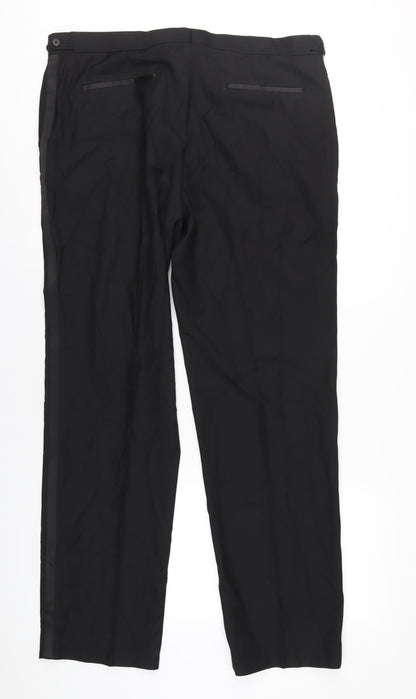 Mens UK Size 38 Marks and Spencer Regular Black Suit Tuxedo