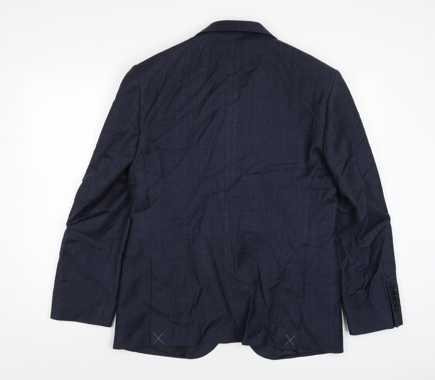 Mens UK Size 38 Marks and Spencer Regular Blue Suit Jacket