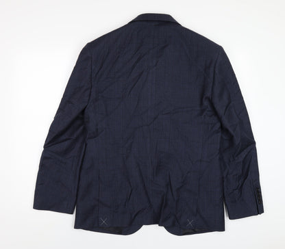 Mens UK Size 38 Marks and Spencer Regular Blue Suit Jacket