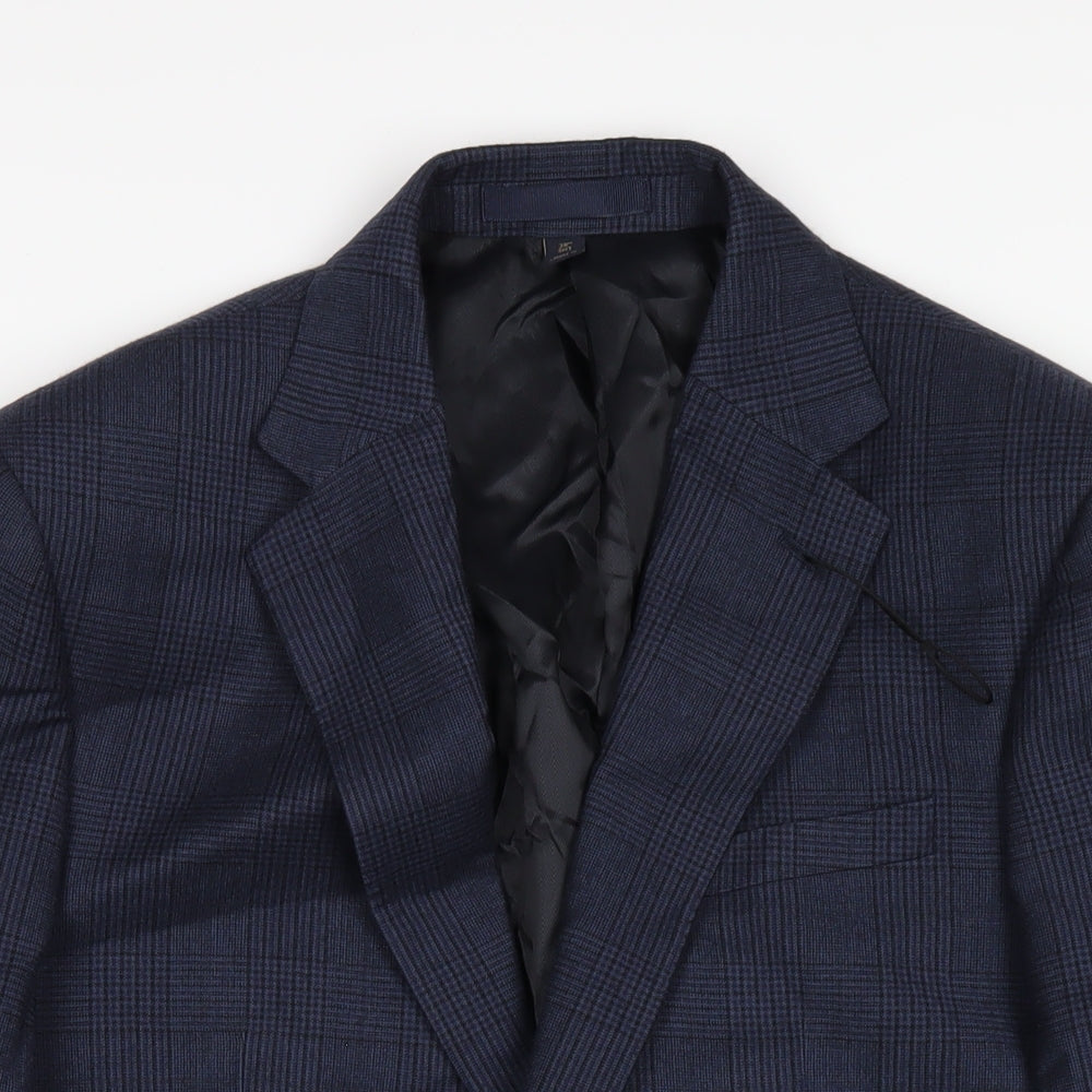Mens UK Size 38 Marks and Spencer Regular Blue Suit Jacket