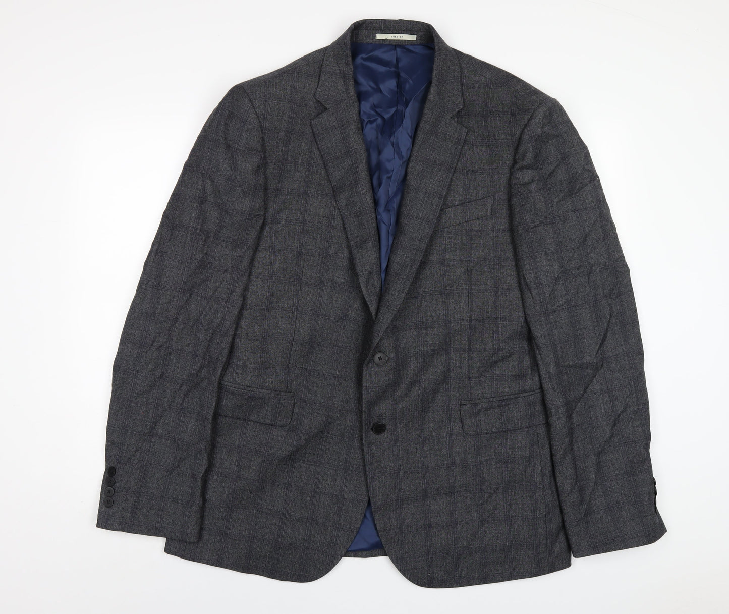 Mens UK Size 46 Chester Regular Grey Suit Jacket