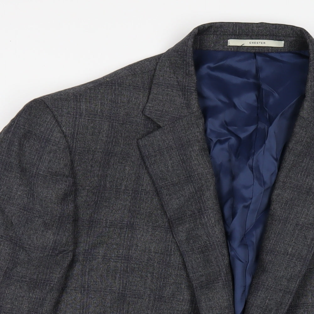 Mens UK Size 46 Chester Regular Grey Suit Jacket