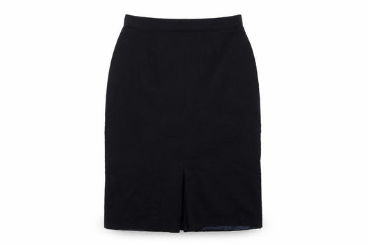 Miss Smith Womens Blue Wool A-Line Skirt Size 14 Zip