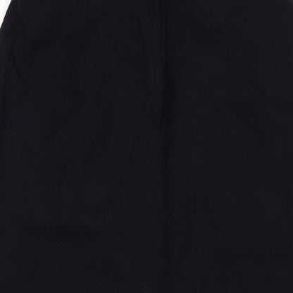 Miss Smith Womens Blue Wool A-Line Skirt Size 14 Zip