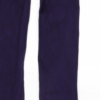 FC Jeans Womens Purple Cotton Blend Tapered Jeans Size 6 L31.5 in Regular Zip