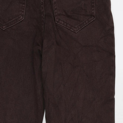 NEXT Womens Brown Cotton Blend Straight Jeans Size 6 L26 in Regular Zip - Emma Willis.
