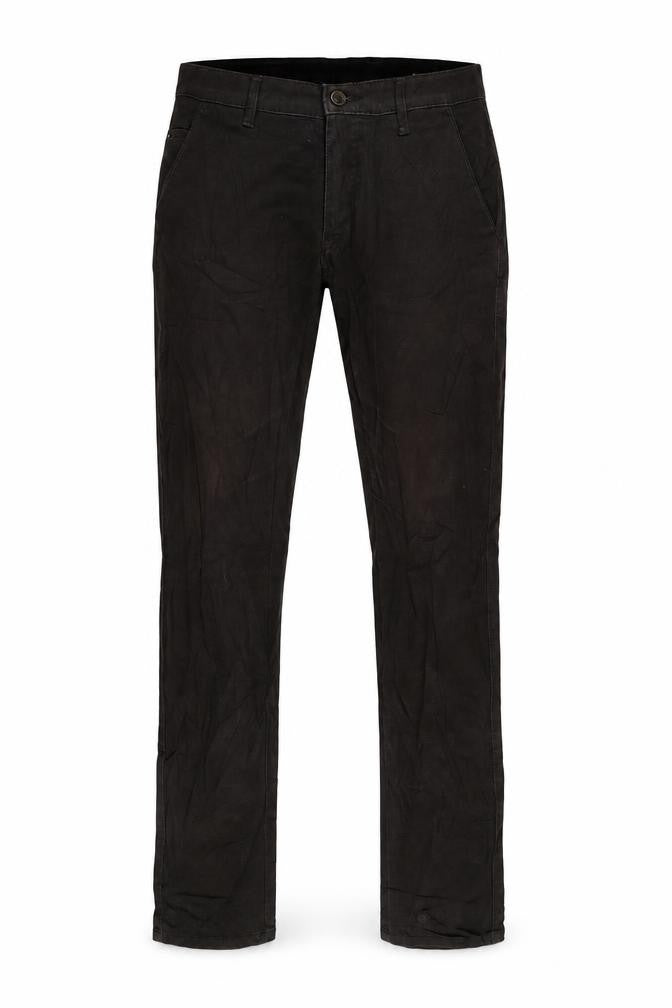 Mens UK Size 30 in Leaves Plus Regular Fit Straight Brown Jeans