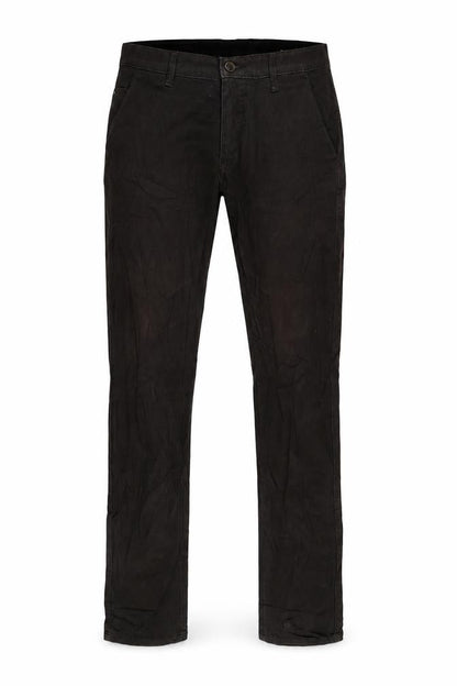 Mens UK Size 30 in Leaves Plus Regular Fit Straight Brown Jeans
