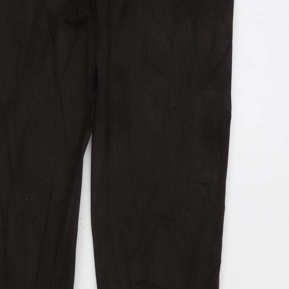 Leaves Plus Mens Brown Cotton Blend Straight Jeans Size 30 in L32 in Regular Zip