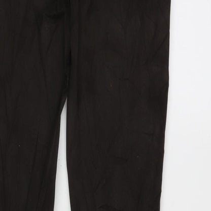 Leaves Plus Mens Brown Cotton Blend Straight Jeans Size 30 in L32 in Regular Zip