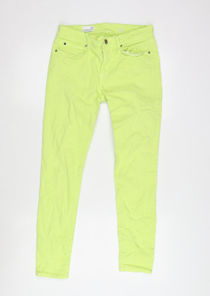 Gap Womens Yellow Cotton Blend Tapered Jeans Size 26 in L26.5 in Regular Zip