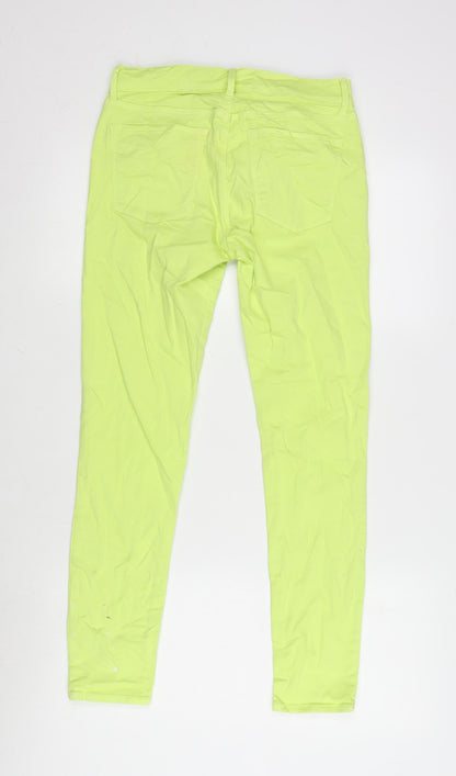 Gap Womens Yellow Cotton Blend Tapered Jeans Size 26 in L26.5 in Regular Zip