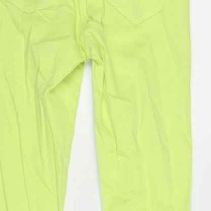 Gap Womens Yellow Cotton Blend Tapered Jeans Size 26 in L26.5 in Regular Zip