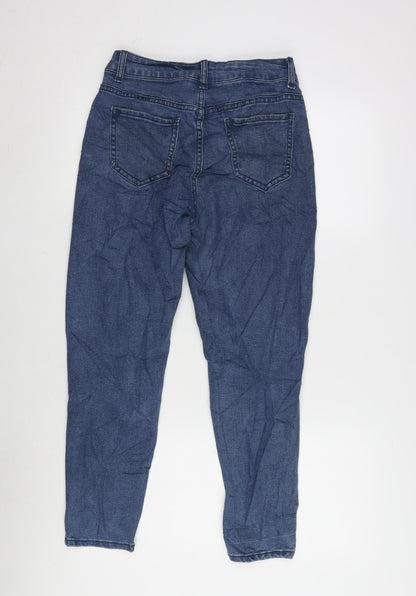Philippo plieno Womens Blue Cotton Blend Tapered Jeans Size 26 in L23.5 in Regular Zip