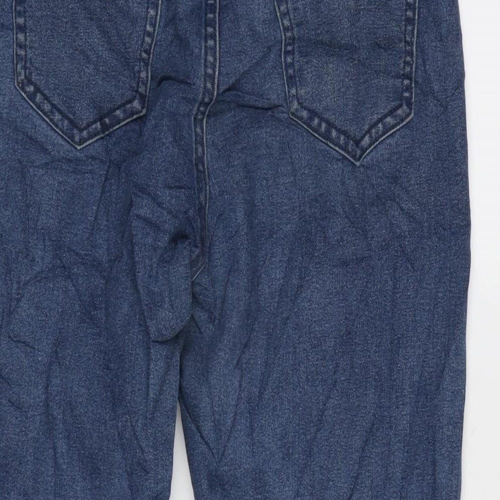 Philippo plieno Womens Blue Cotton Blend Tapered Jeans Size 26 in L23.5 in Regular Zip