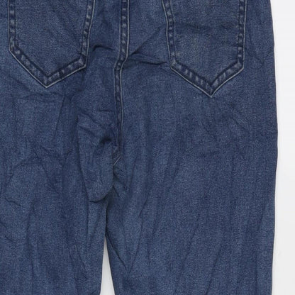 Philippo plieno Womens Blue Cotton Blend Tapered Jeans Size 26 in L23.5 in Regular Zip