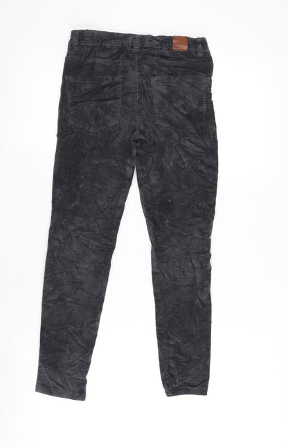Zara Girls Grey Cotton Capri Trousers Size 9-10 Years L23 in Regular Zip