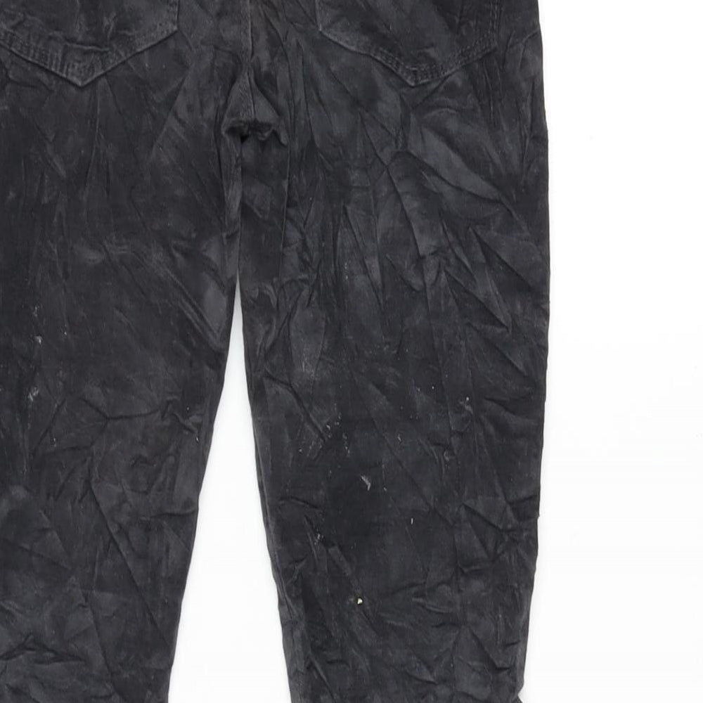 Zara Girls Grey Cotton Capri Trousers Size 9-10 Years L23 in Regular Zip