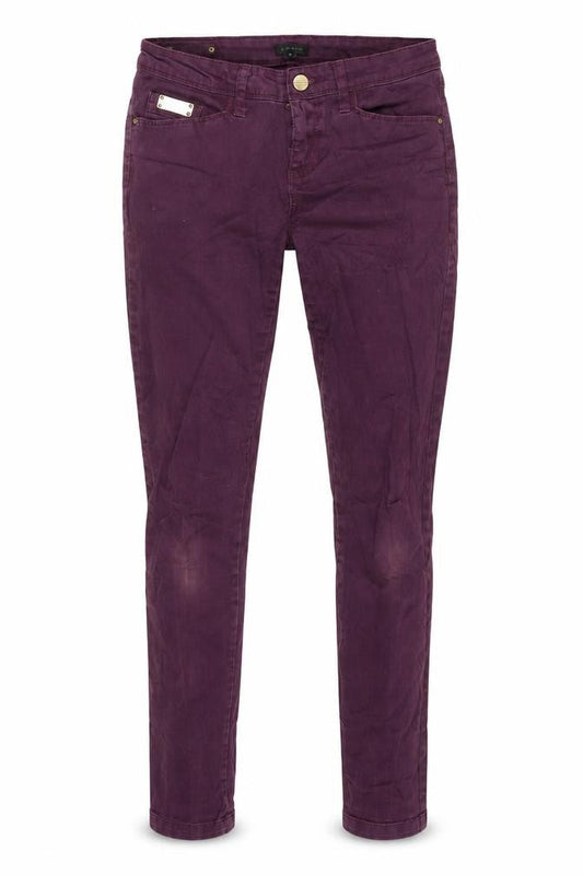 Womens UK Size 8 River Island Regular Fit Tapered Purple Jeans