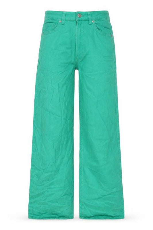 Womens UK Size 8 Divided Regular Fit Wide-Leg Green Jeans