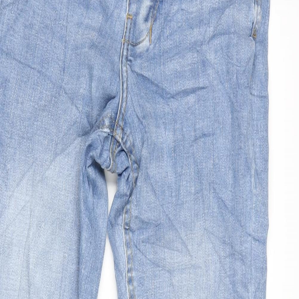 Womens UK Size 28 in Denim & Co. Regular Fit Tapered Blue Jeans