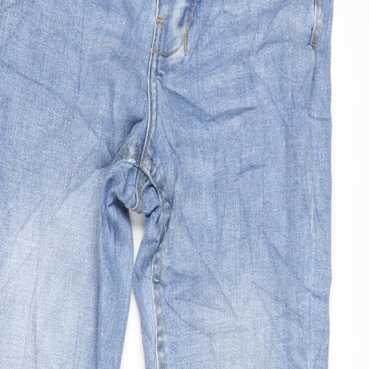 Womens UK Size 28 in Denim & Co. Regular Fit Tapered Blue Jeans