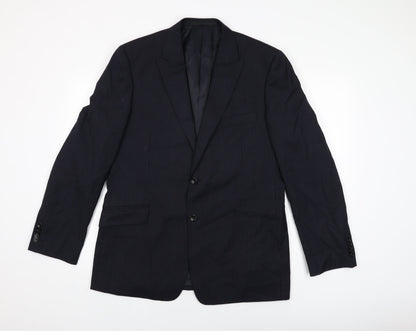 Mens UK Size 42 Linea Regular Black Suit Jacket