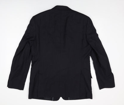 Mens UK Size 42 Linea Regular Black Suit Jacket