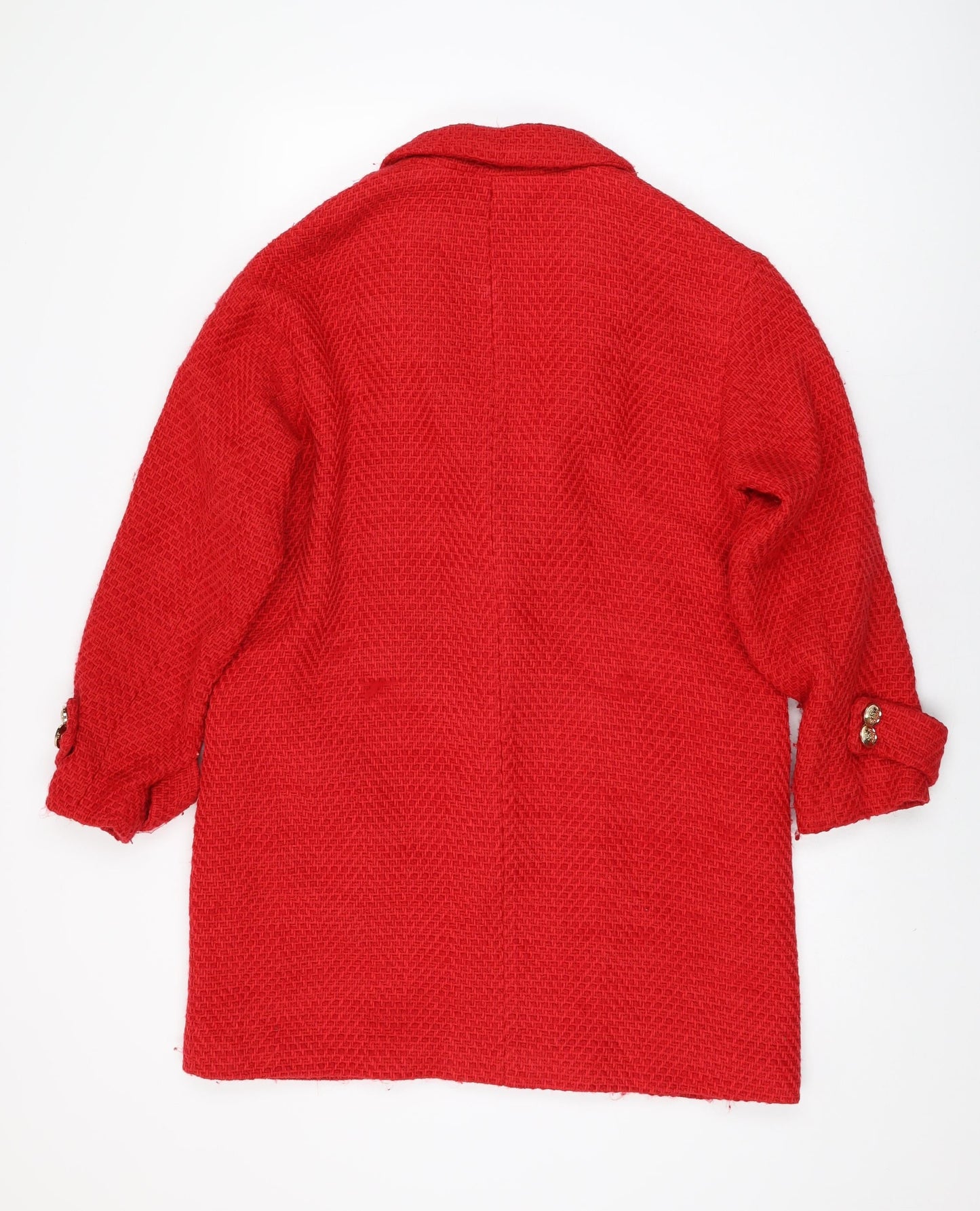 Womens UK Size M Zara Red Overcoat