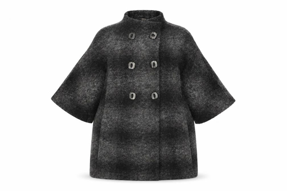 Womens UK Size S Mango Grey Overcoat