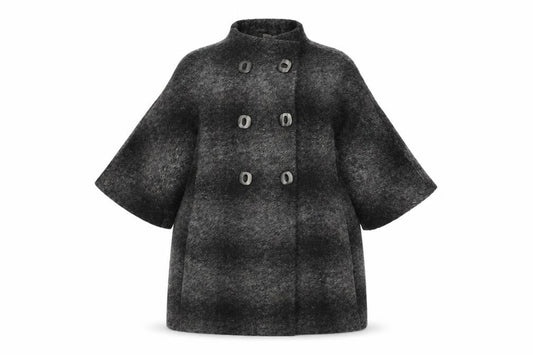 Womens UK Size S Mango Grey Overcoat