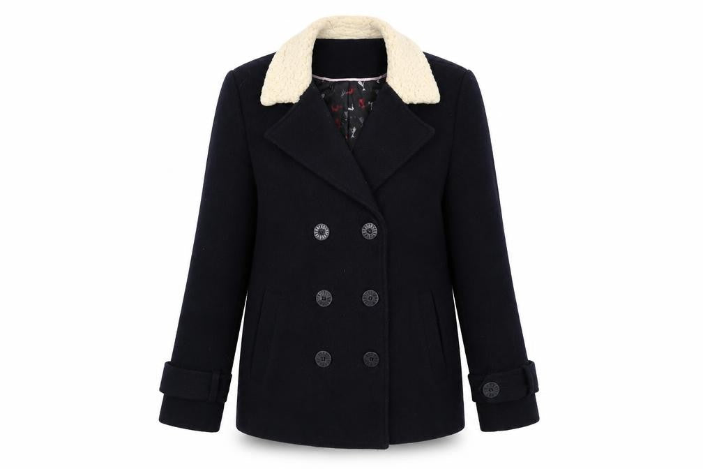 Womens UK Size 12 Henry Holland Blue Overcoat