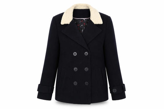 Womens UK Size 12 Henry Holland Blue Overcoat