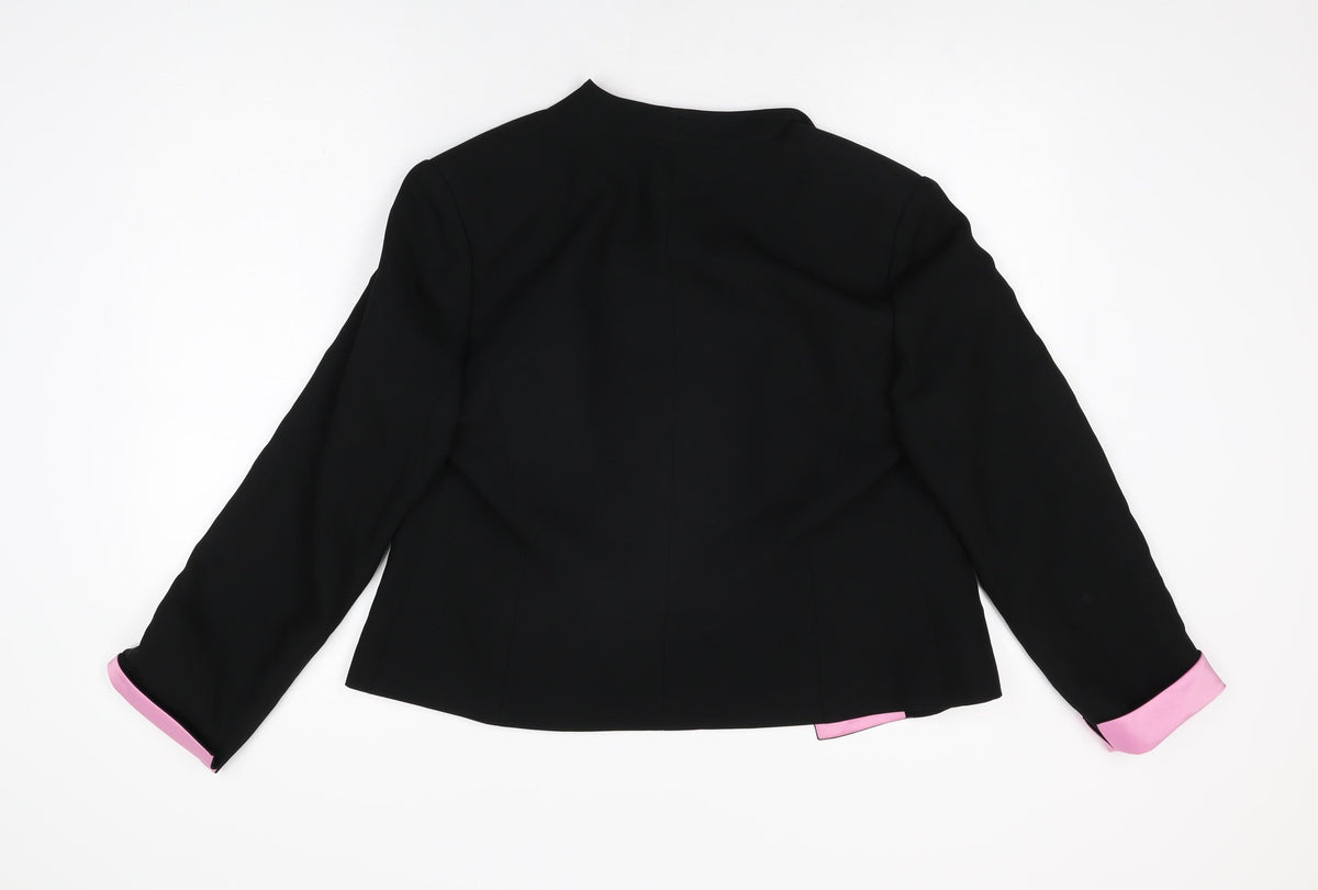 Helen Sykes Womens Black Jacket Size 10